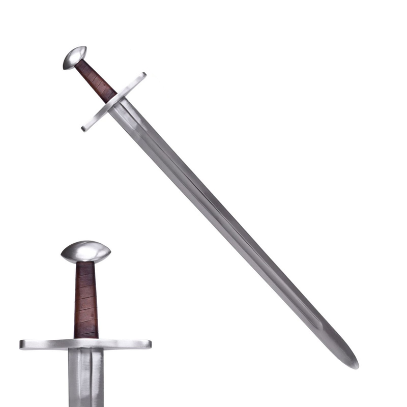 37" Full Tang Viking Ulfberht Sword (Spring Steel & D2 Steel Battle ready are available) with Scabbard