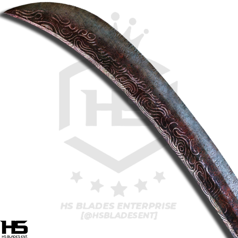 38" Omen Cleaver Sword from Elden Ring in 88 (Spring Steel & D2 Steel