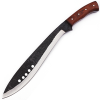 20" Clip Point Book Bushcraft & Camping Machete (D2 Steel, Spring Steel are available) with Custom Blade Material Variations-Bushcraft Machete