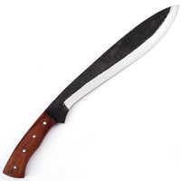 20" Clip Point Bushcraft & Camping Machete (D2 Steel, Spring Steel are available) with Custom Blade Material Variations-Bushcraft Machete