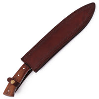 20" Clip Point Book Bushcraft & Camping Machete (D2 Steel, Spring Steel are available) with Custom Blade Material Variations-Bushcraft Machete