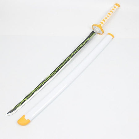 Yellow Nichirin Blade Japanese Sword in Just $77 (Japanese Steel is Available) of Agatsuma Zenitsu from Demon Slayer Type III | Japanese Samurai Sword