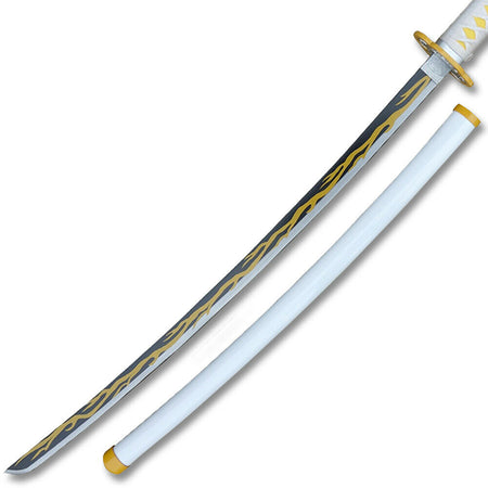Yellow Nichirin Blade Japanese Sword in Just $77 (Japanese Steel is Available) of Agatsuma Zenitsu from Demon Slayer Type I | Japanese Samurai Sword