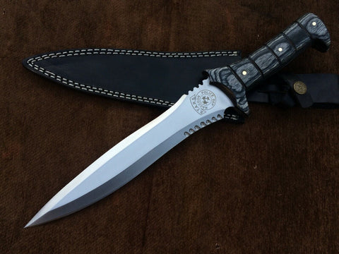 15" Resident Evil Combat Knife of Leon Kennedy from Resident Evil in Just $69 (Spring Steel & D2 Steel versions are Available) from The Resident Evil Knives