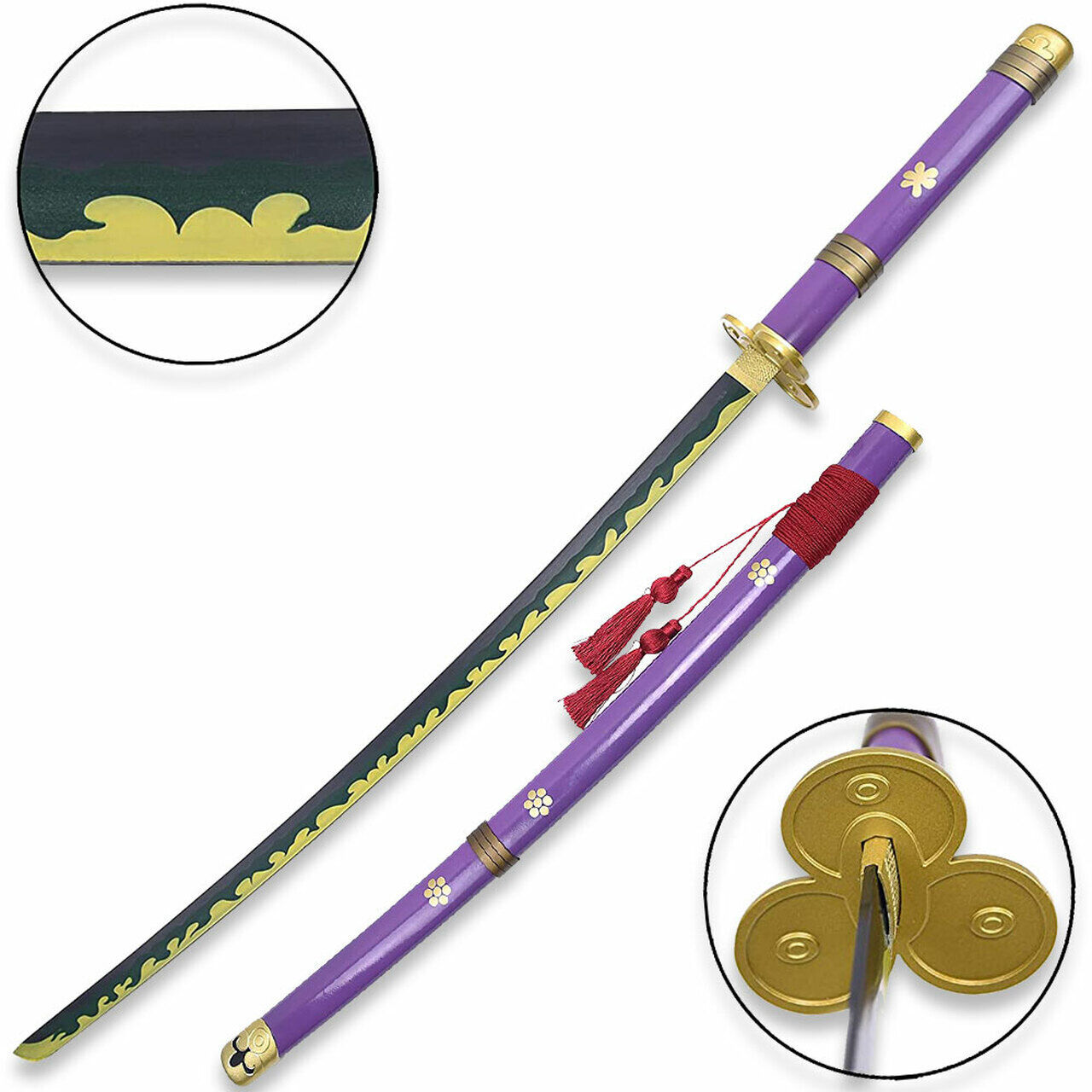 Purple Ame No Habakiri Enma Sword of Roronoa Zoro in Just $88 (Japanes – HS  Blades Enterprise