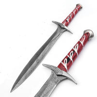 22" Sting Sword of Frodo w/ Scabbard in just $69 (Battle Ready D2 Steel & Spring Steel Versions Available) from Lord of The Rings-Red