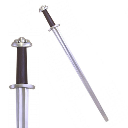 36" Full Tang Viking Carolingian Type Sword (Spring Steel & D2 Steel Battle ready are available) with Scabbard