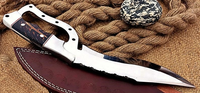 16" Rusclaw Bowie Knife in $59 (Spring Steel, D2 Steel are also available) with Sheath-Hunting Knife