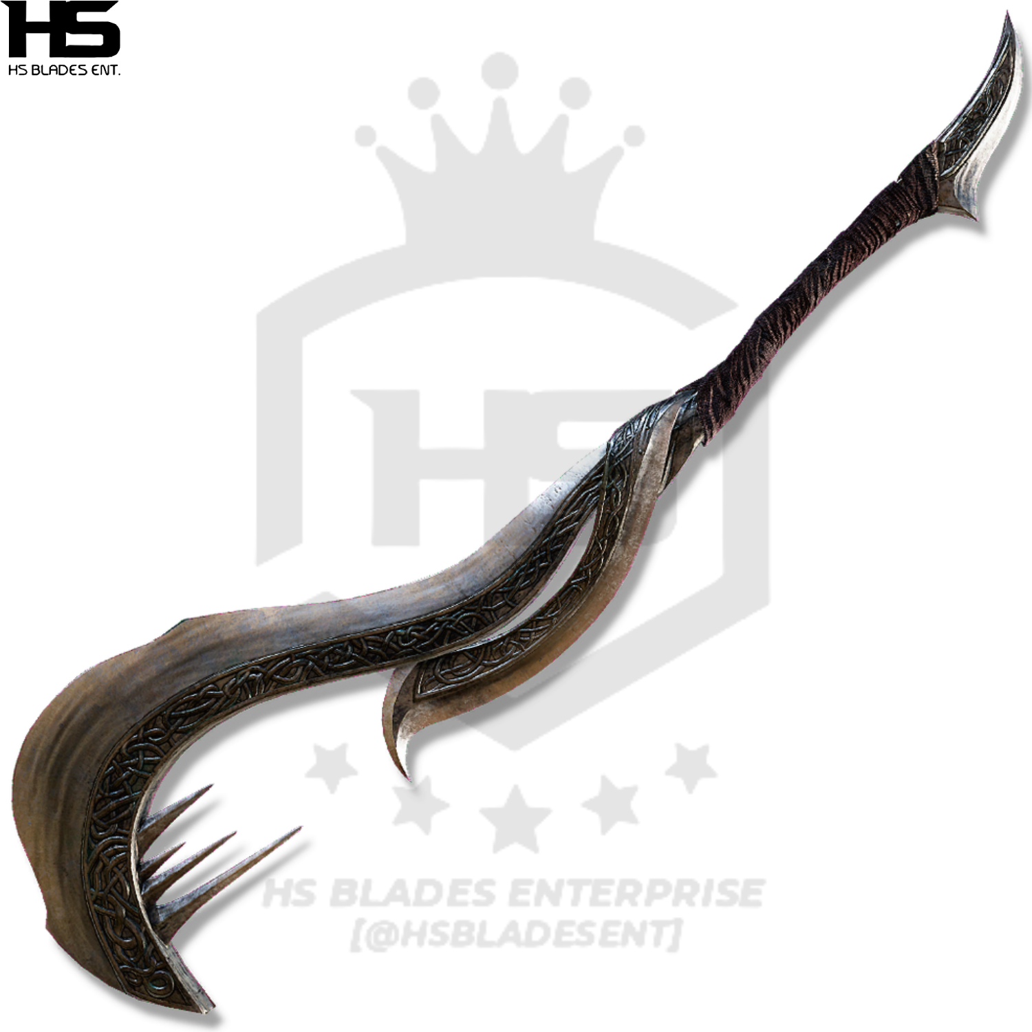 45" Zamor Curved Sword of in Just $121 (Spring Steel & D2 Steel