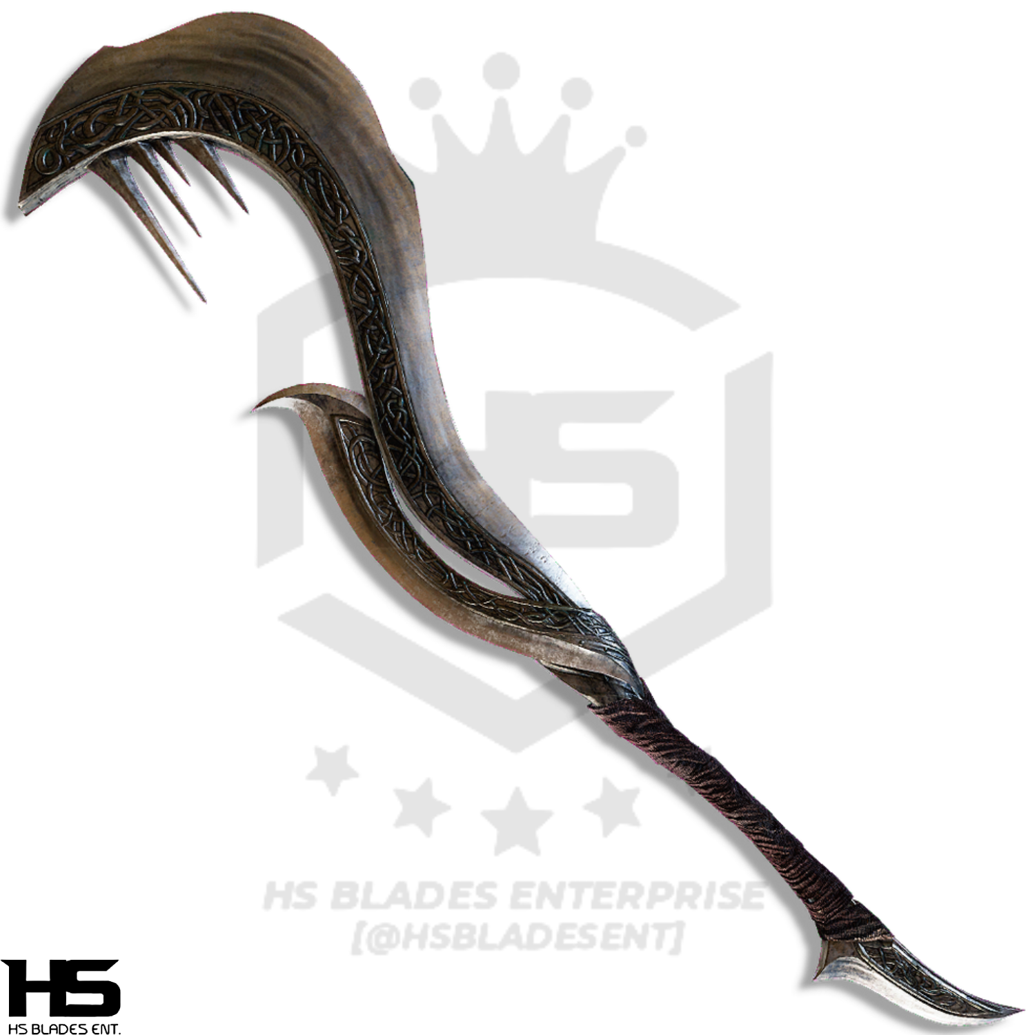 45" Zamor Curved Sword of in Just $121 (Spring Steel & D2 Steel